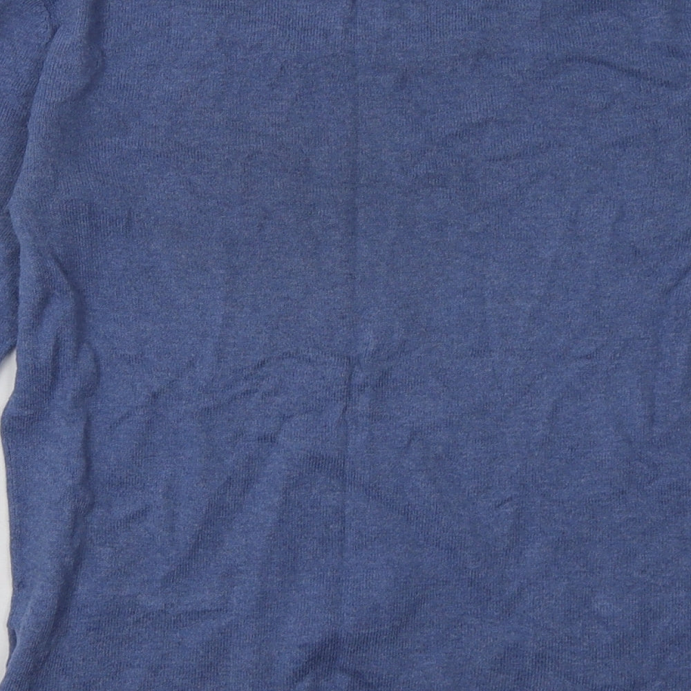 Debenhams Womens Blue Cotton Pullover Sweatshirt Size 10 Pullover