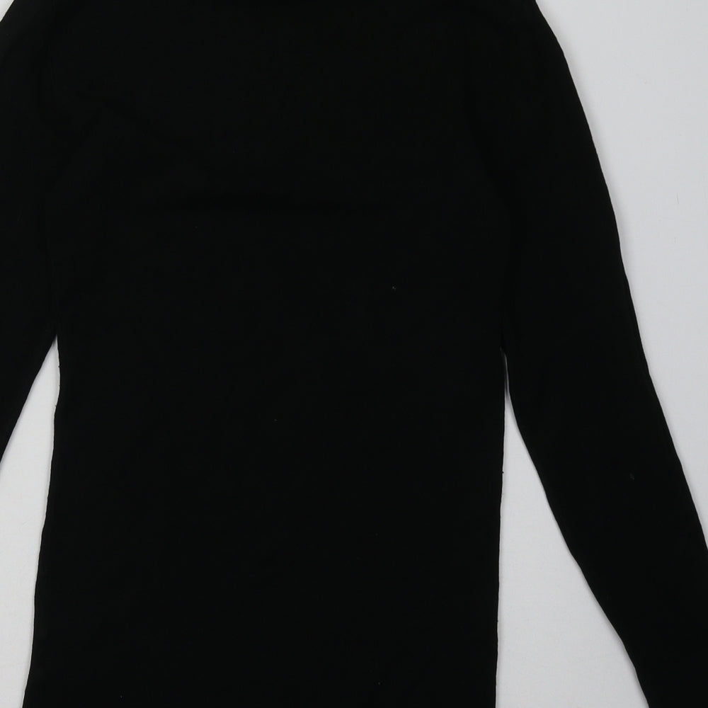 Primark Womens Black Viscose Pullover Sweatshirt Size 10 Pullover
