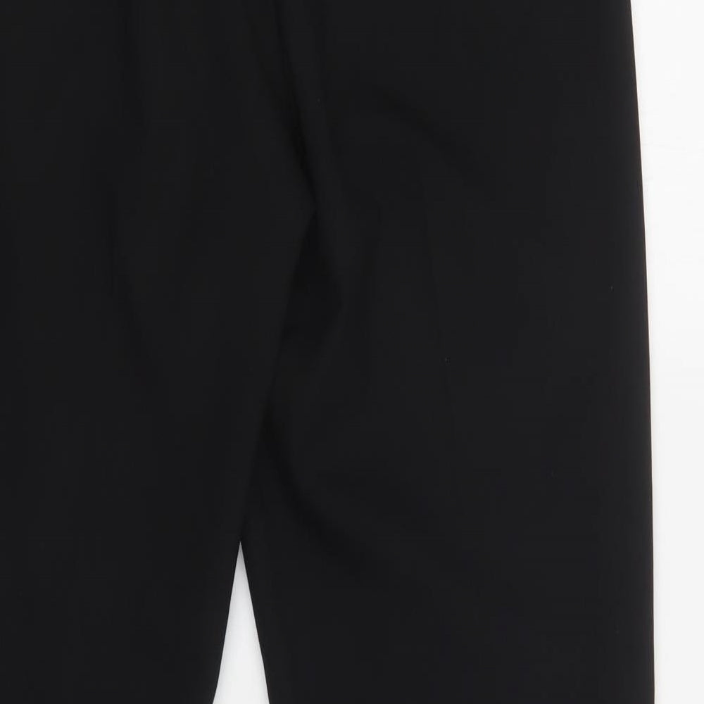 George Womens Black Polyester Dungarees Trousers Size 12 L29 in Regular Hook & Loop