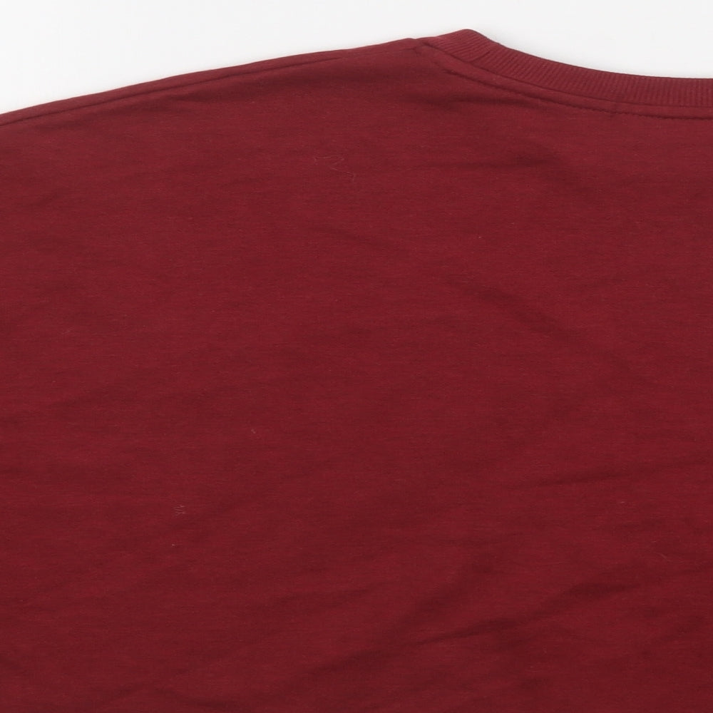 Primark Womens Red Polyester Pullover Sweatshirt Size 12
