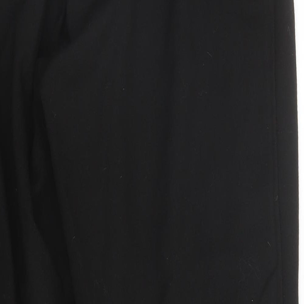 Trafaluc Womens Black Viscose Trousers Size M L25 in Regular