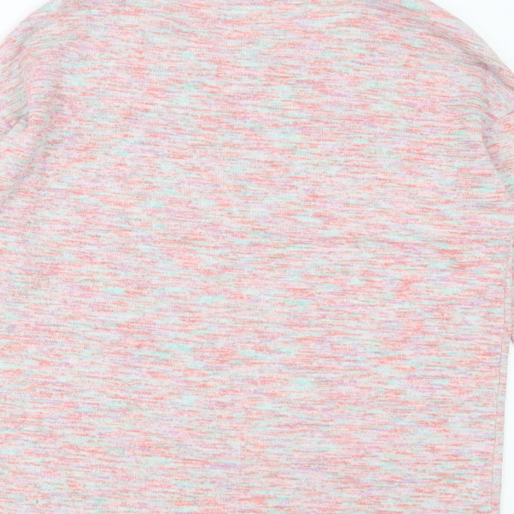 TU Womens Pink Round Neck Polyester Pullover Jumper Size 8