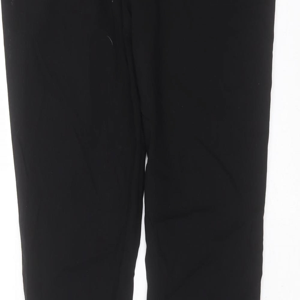 Dorothy Perkins Womens Black Viscose Trousers Size 14 L29 in Slim