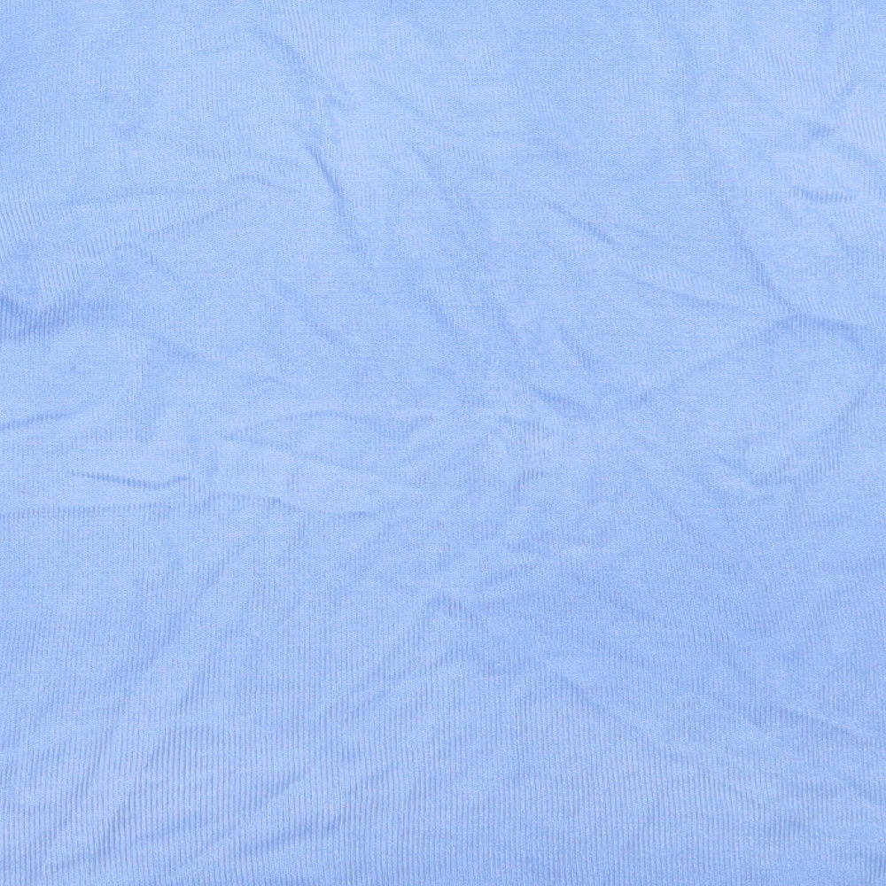 Reflect Collection Womens Blue Round Neck Acrylic Pullover Jumper Size M