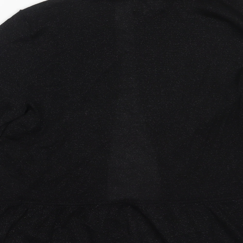 Linea Womens Black Round Neck Viscose Cardigan Jumper Size S