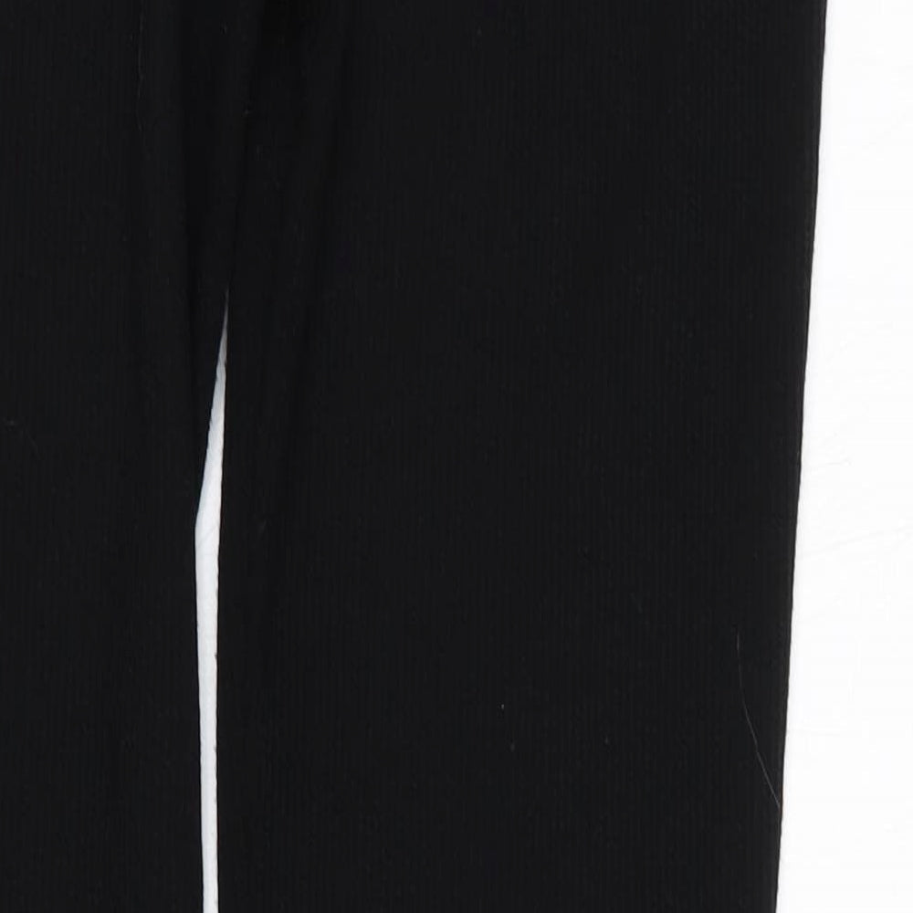 PRETTYLITTLETHING Womens Black Jogger Leggings Size 10 L33 in