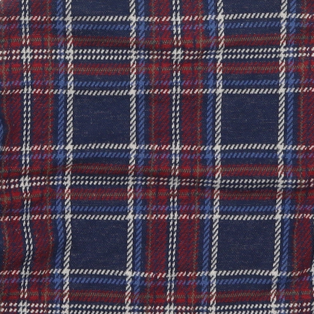 NEXT Girls Blue Check Polyester Pullover Sweatshirt Size 3 Years Pullover - Red