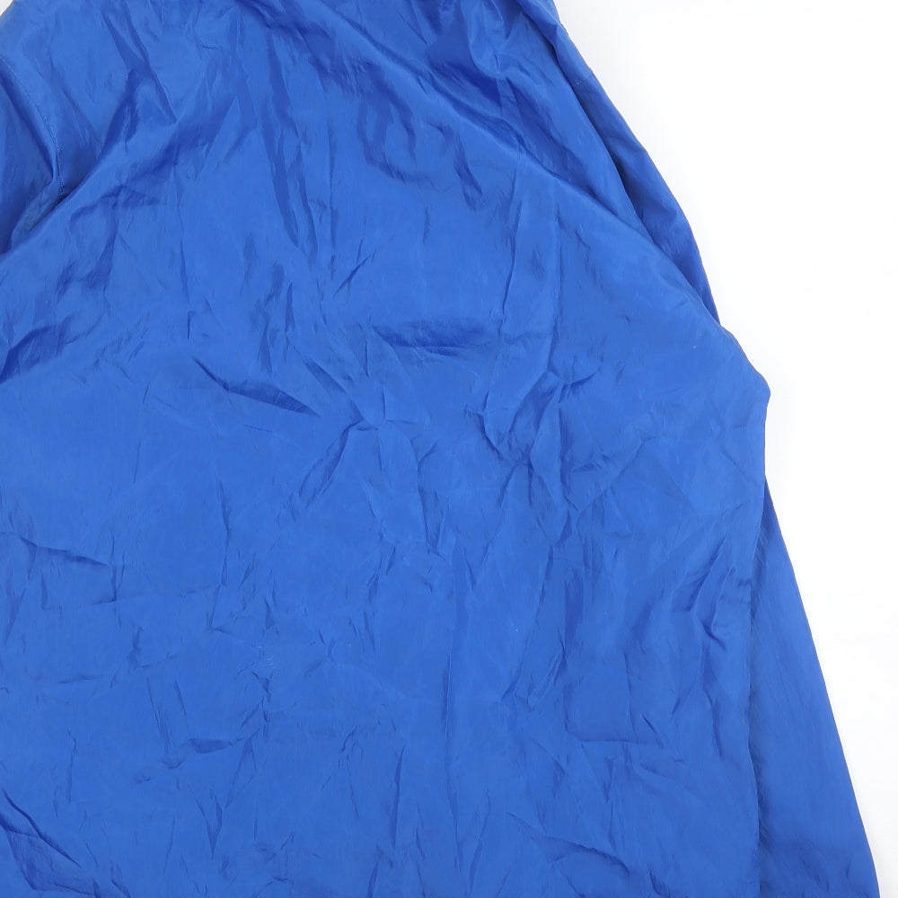 Juma Mens Blue Rain Coat Coat Size M Zip - Football