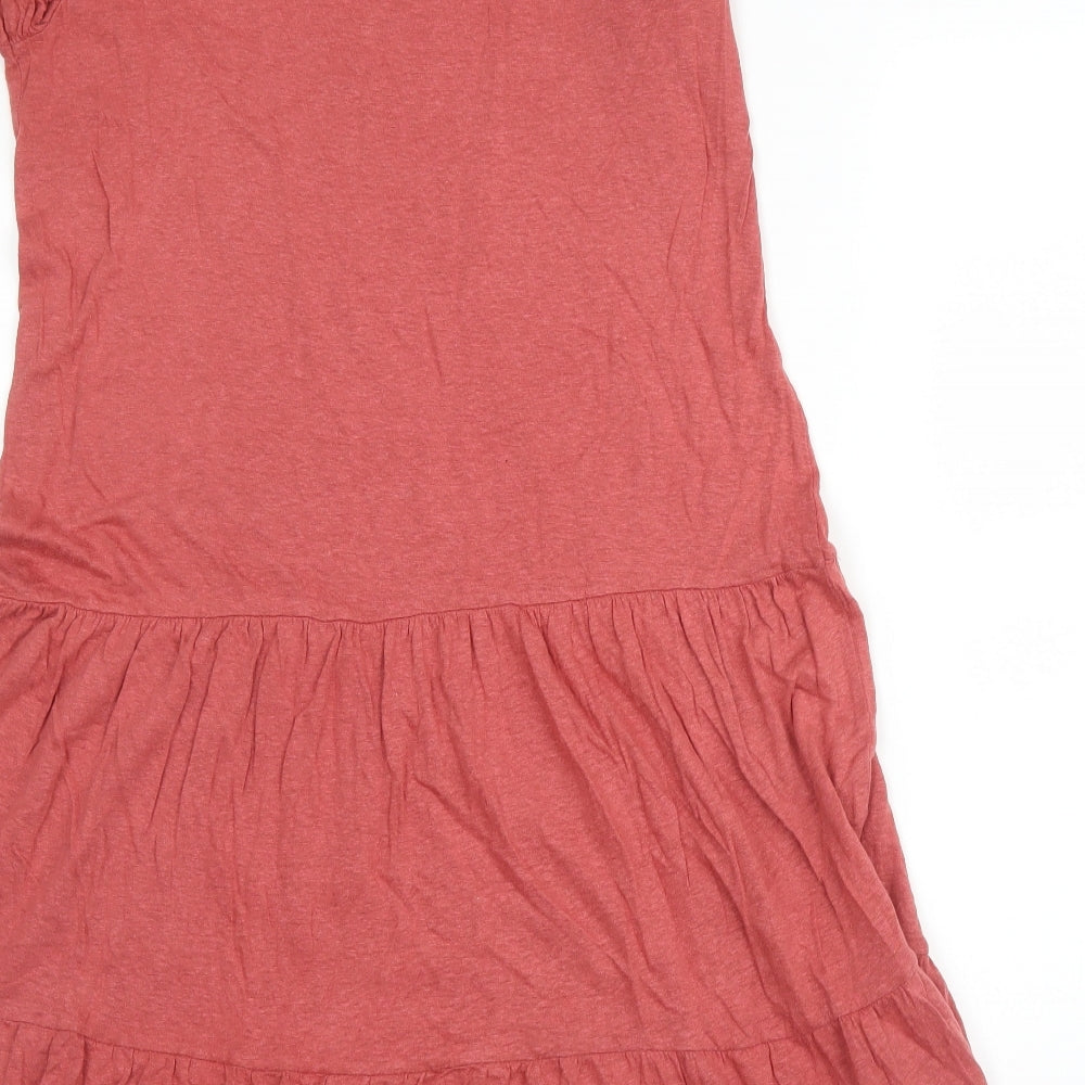 NEXT Womens Pink Modal A-Line Size 10 Round Neck