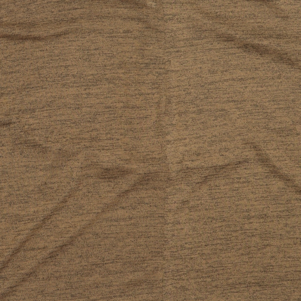 Be Jealous Womens Brown V-Neck Polyester Pullover Jumper Size M