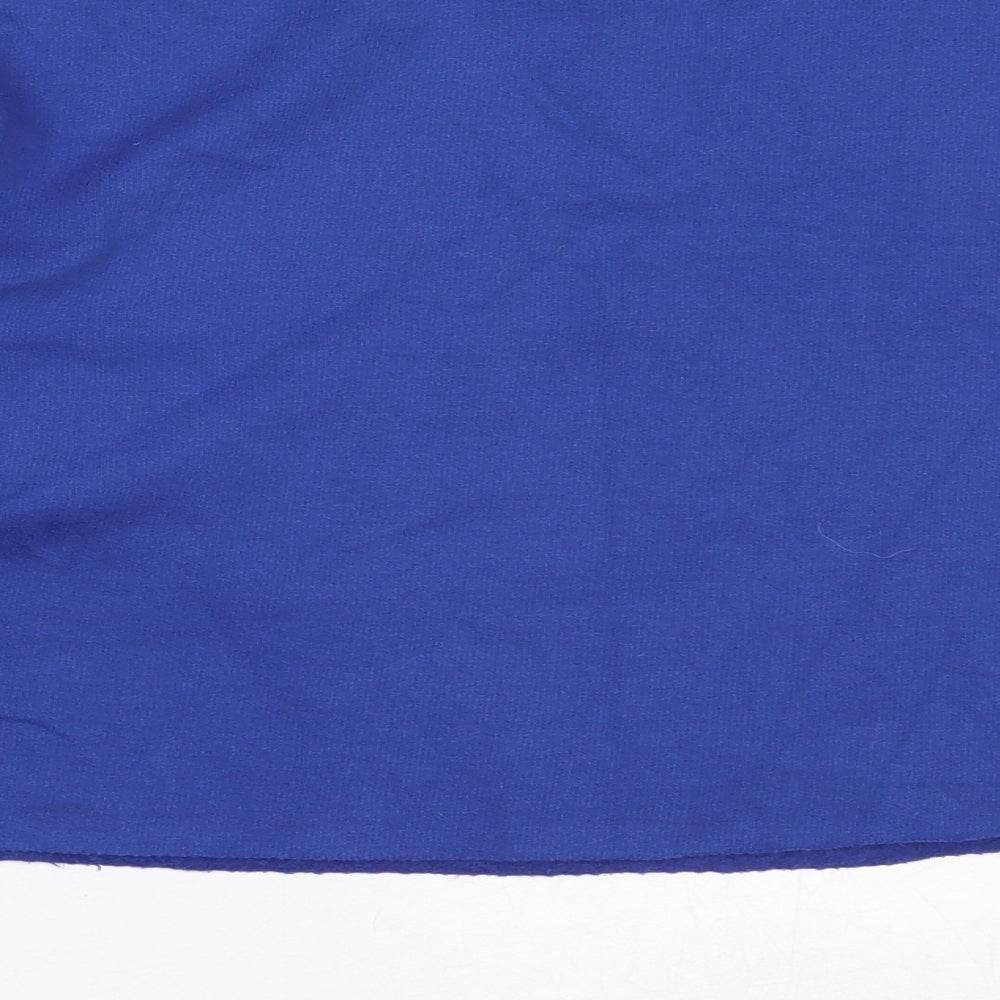 PRETTYLITTLETHING Womens Blue Cotton Pullover Sweatshirt Size M