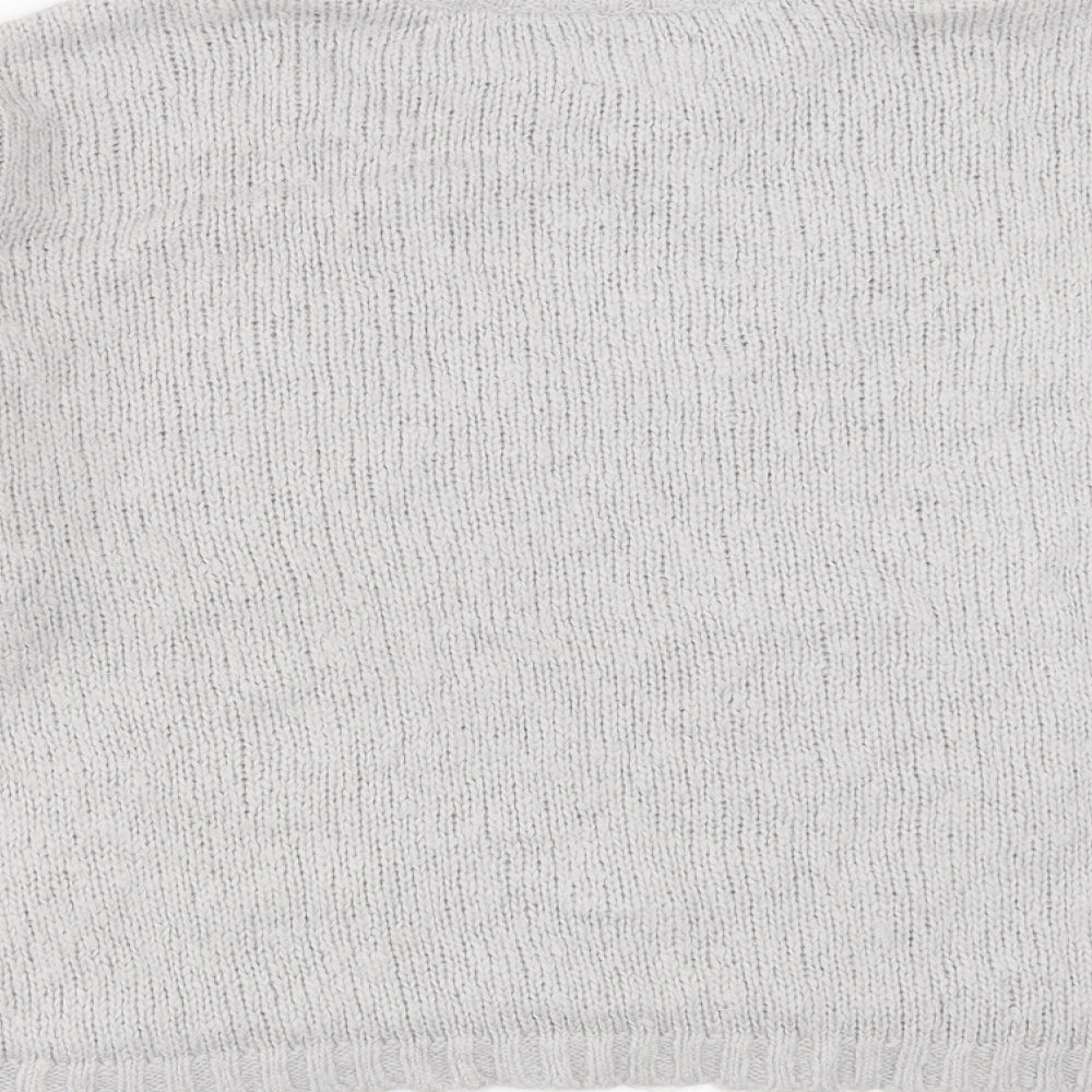 ASOS Womens Grey Round Neck Acrylic Pullover Jumper Size 12