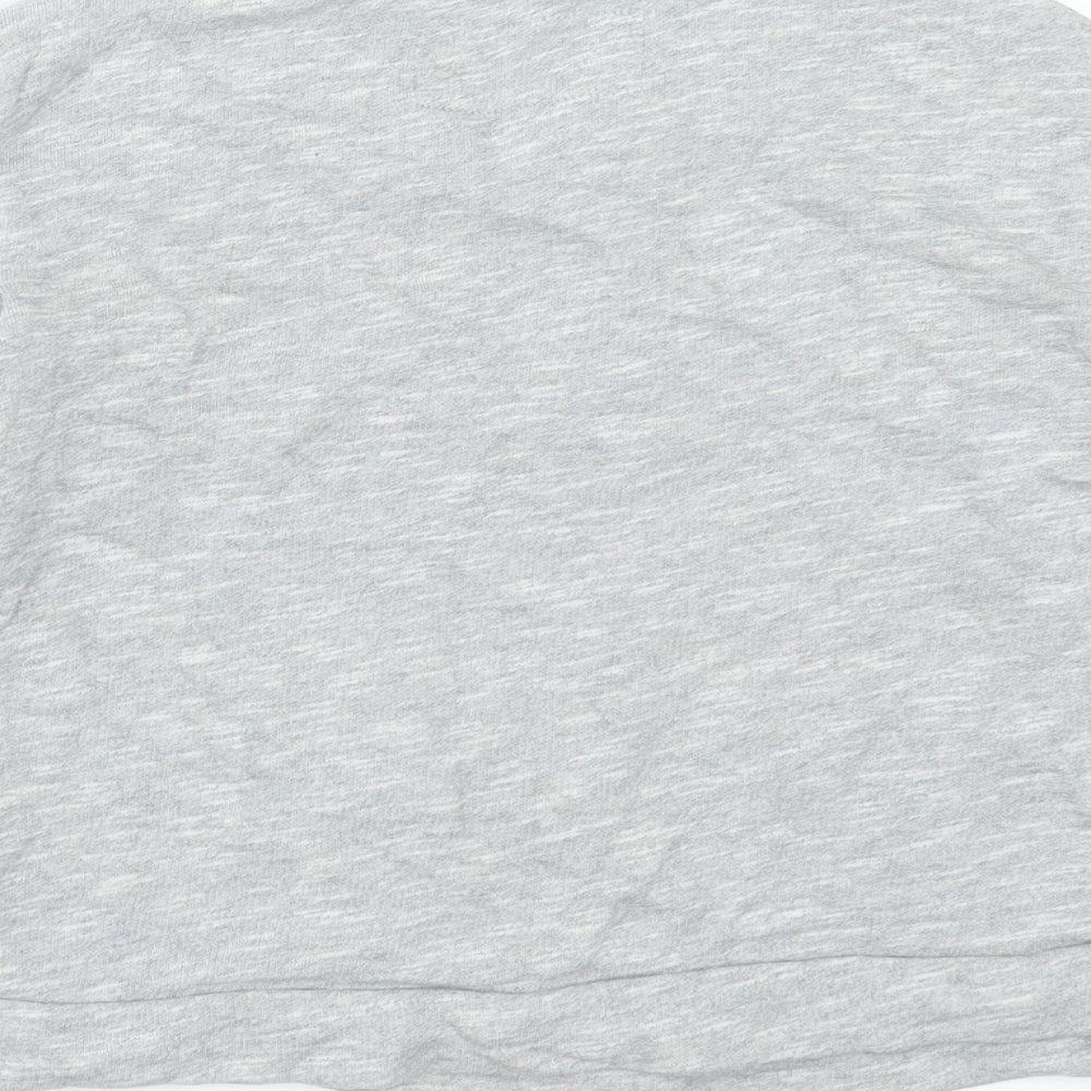 NEXT Girls Grey Cotton Pullover Sweatshirt Size 9 Years - sequins