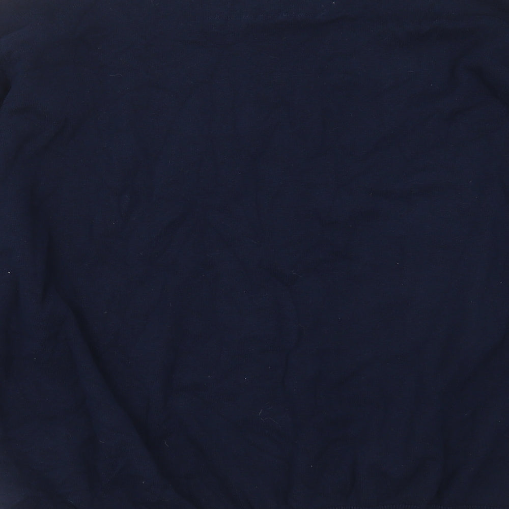 SANDSTONE Mens Blue Collared Polyester Pullover Jumper Size XL