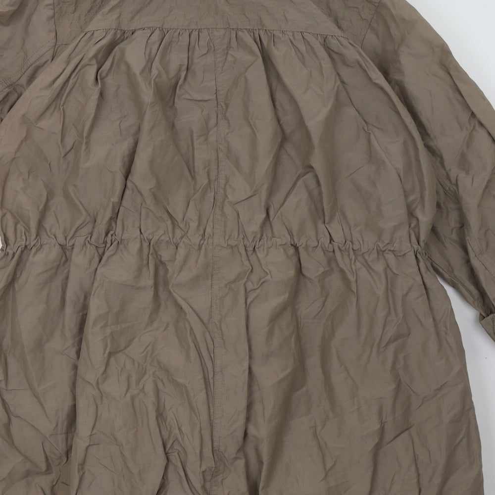 Be Beau Womens Brown Jacket Size 10 Zip