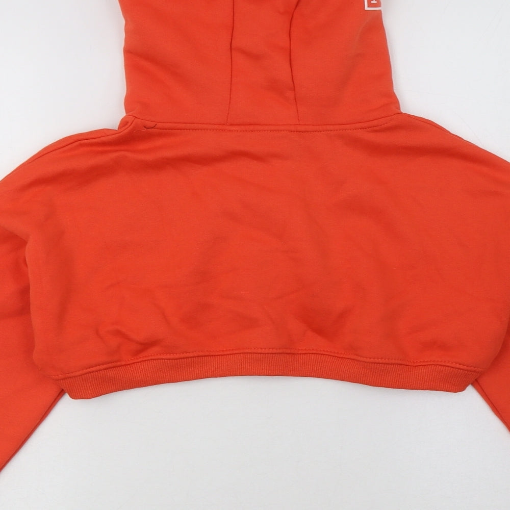 Holyfield Girls Red Cotton Pullover Hoodie Size 12-13 Years Pullover - Cropped