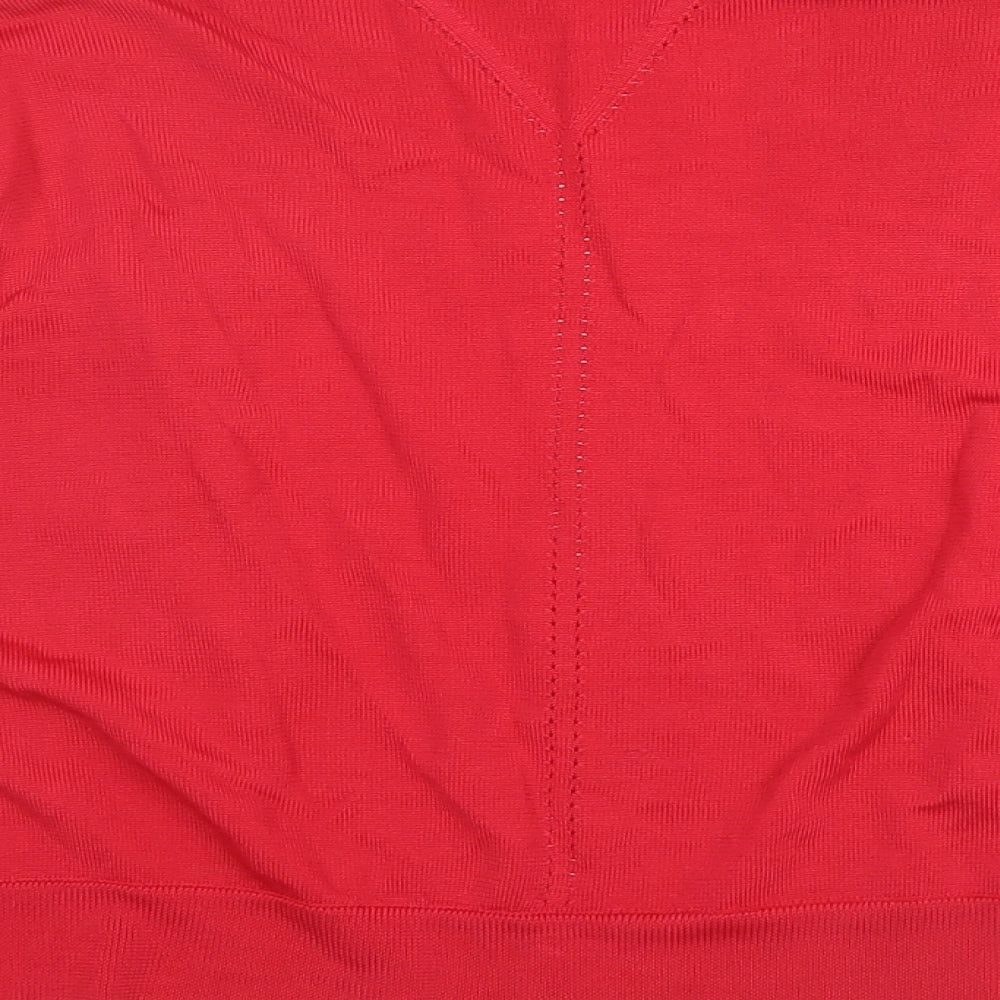 Planet Womens Red V-Neck Viscose Cardigan Jumper Size XL