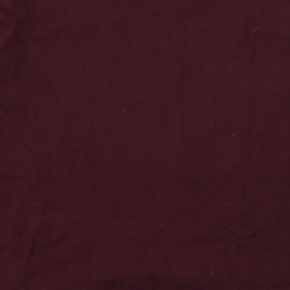 Matalan Womens Purple Round Neck Viscose Pullover Jumper Size 14