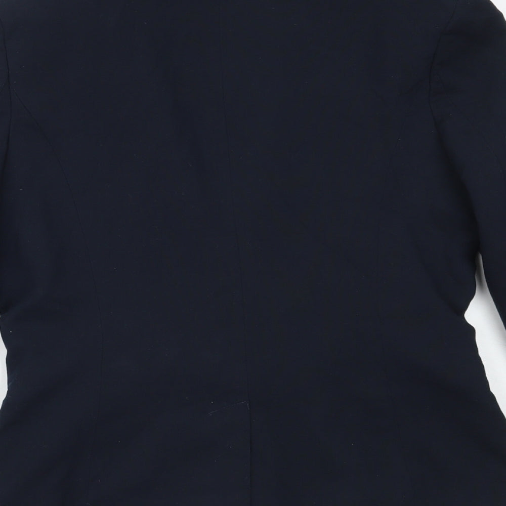 NEXT Womens Blue Polyester Jacket Blazer Size 10