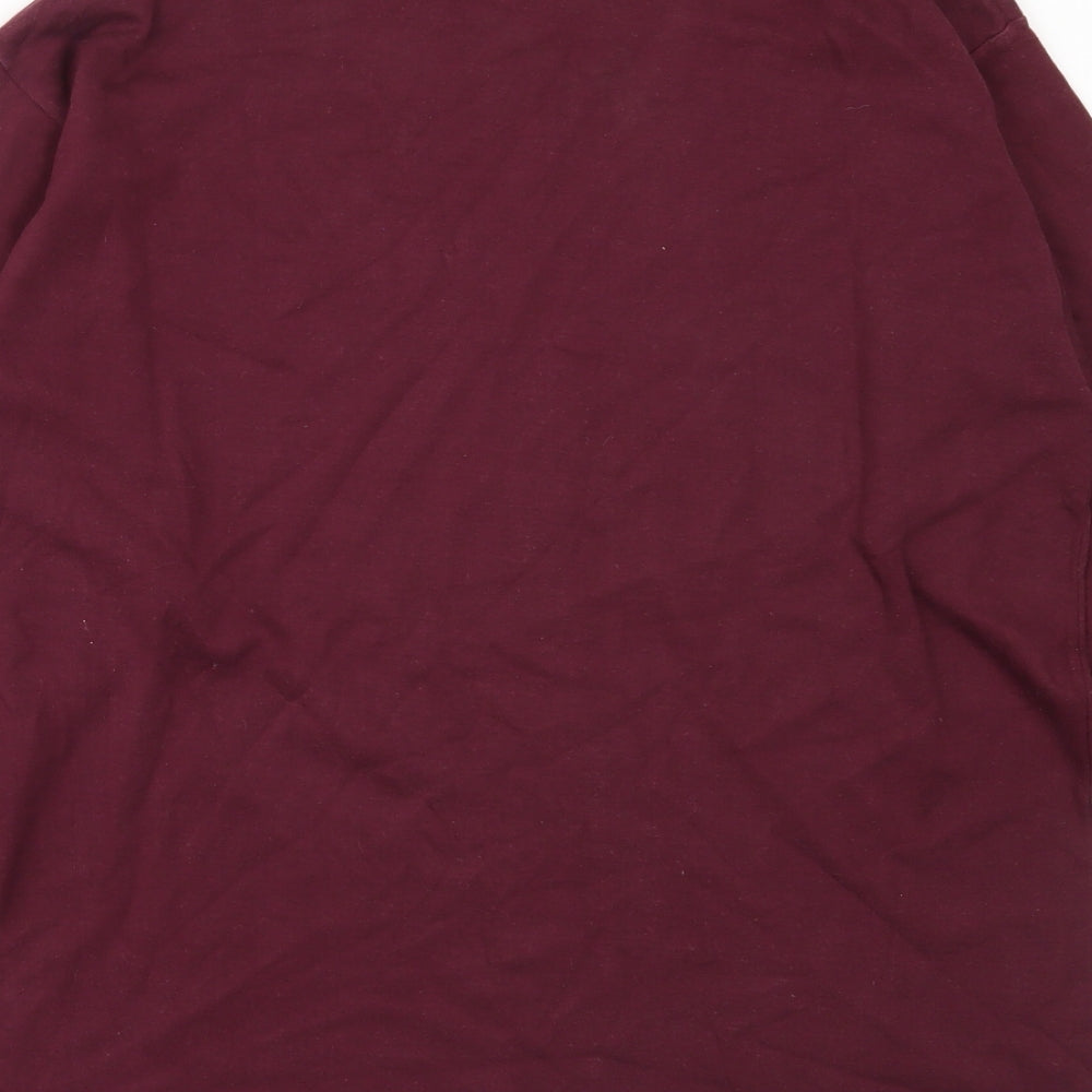 Preworn Womens Purple Cotton Pullover Sweatshirt Size M