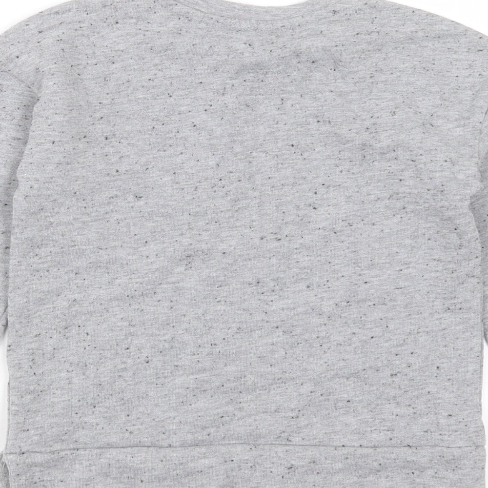 George Boys Grey Polyester Pullover Sweatshirt Size 5-6 Years - not now maybe tomorrow