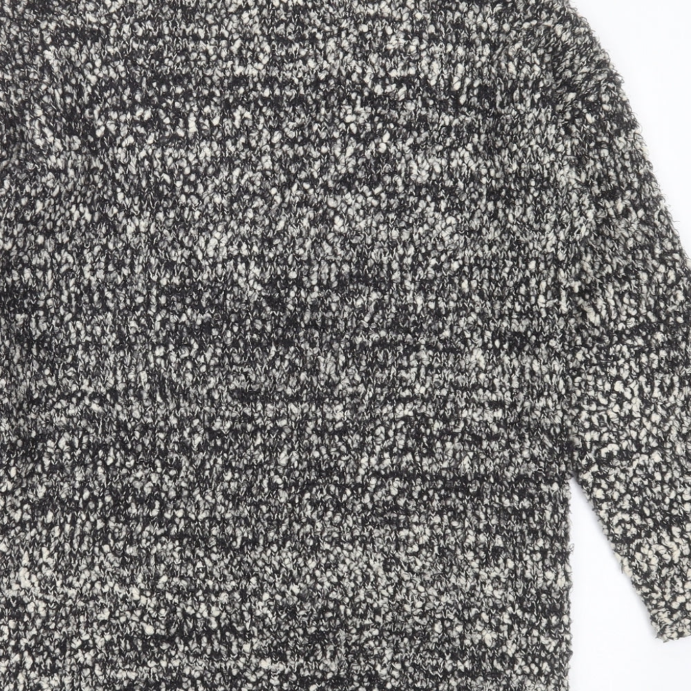 Matalan Womens Black V-Neck Polyester Cardigan Jumper Size S