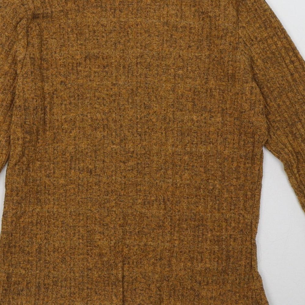 Primark Womens Yellow Polyester Pullover Sweatshirt Size S Pullover