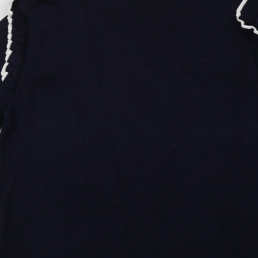 Marks & Spencer Womens Blue Viscose Pullover Sweatshirt Size 12 Pullover