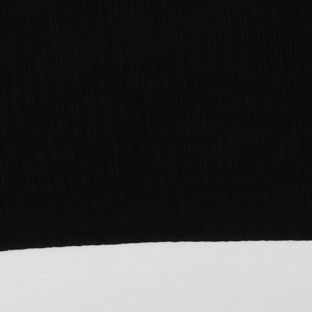 F&F Womens Black Acrylic Pullover Sweatshirt Size 14 Pullover