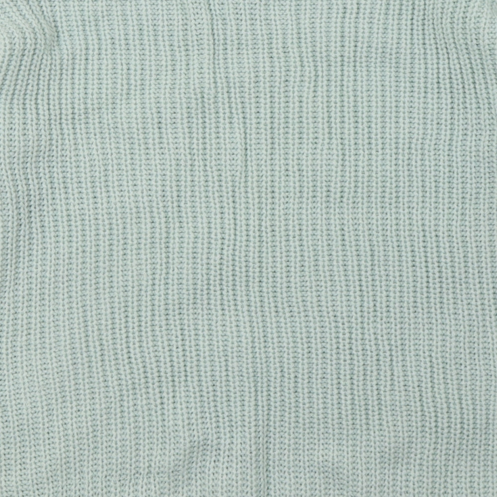 Primark Womens Green Argyle/Diamond Acrylic Pullover Sweatshirt Size 8 Pullover