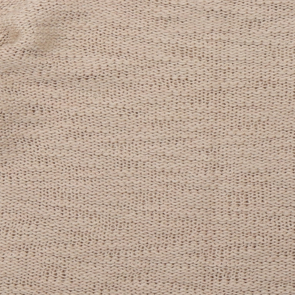 Dorothy Perkins Womens Beige Acrylic Pullover Sweatshirt Size 14 Pullover