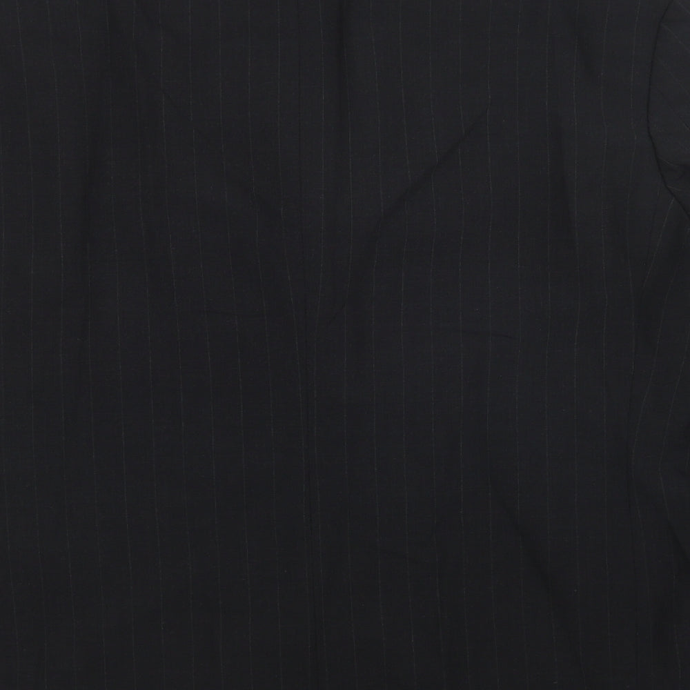 Marks & Spencer Mens Grey Striped Jacket Blazer Size 42 Button