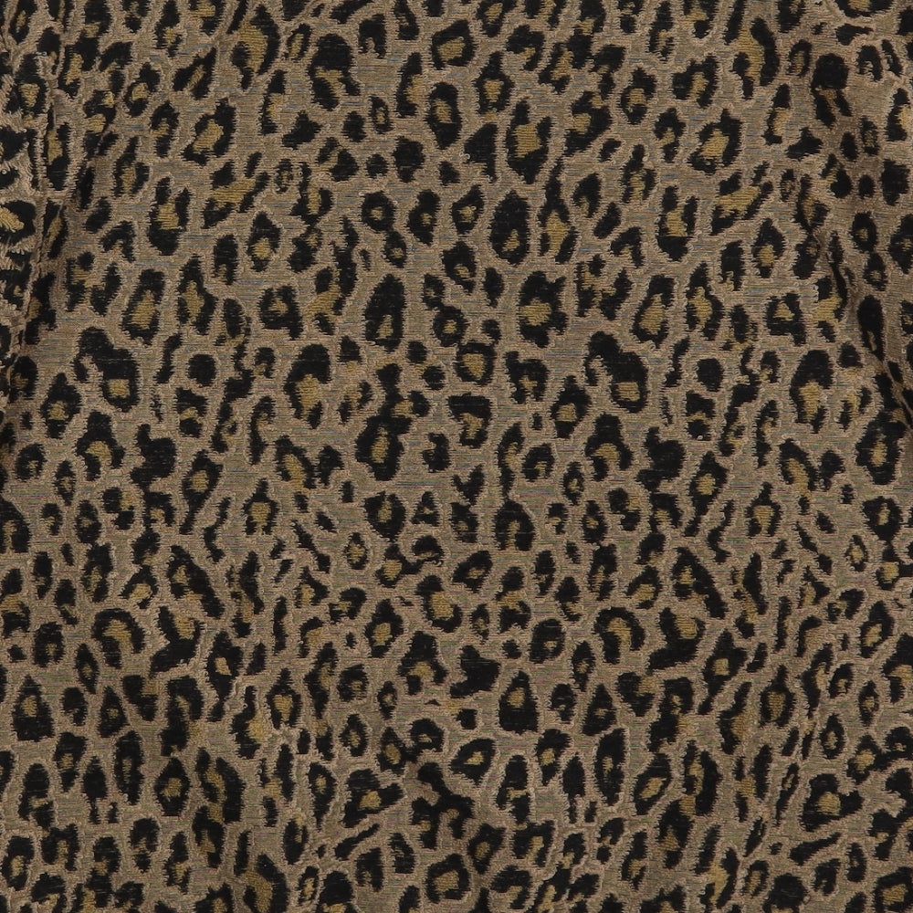 Select Womens Brown Animal Print Polyester Pullover Sweatshirt Size S Pullover