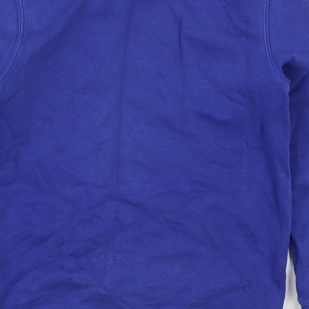 TU Boys Blue Cotton Pullover Sweatshirt Size 8 Years Pullover