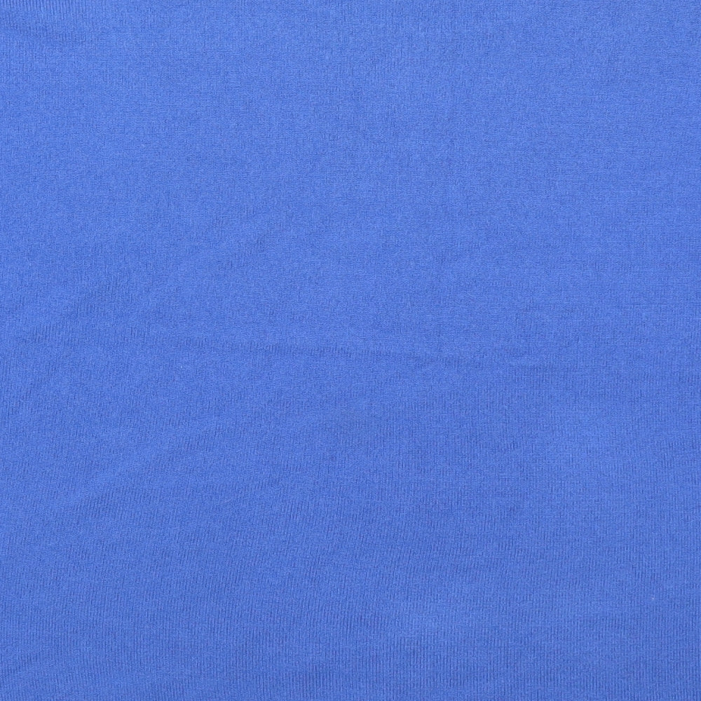 Vida Vi Womens Blue Round Neck Acrylic Pullover Jumper Size XL