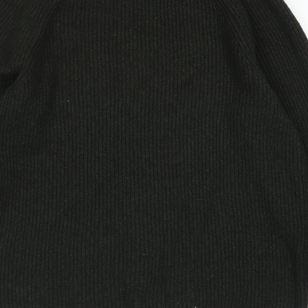 F&F Mens Green Crew Neck Polyester Pullover Jumper Size S