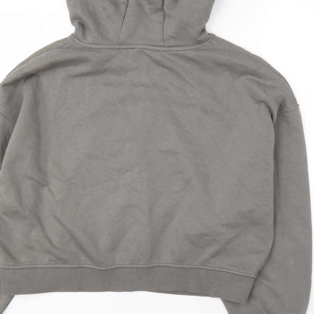 Primark Womens Grey Cotton Pullover Hoodie Size S