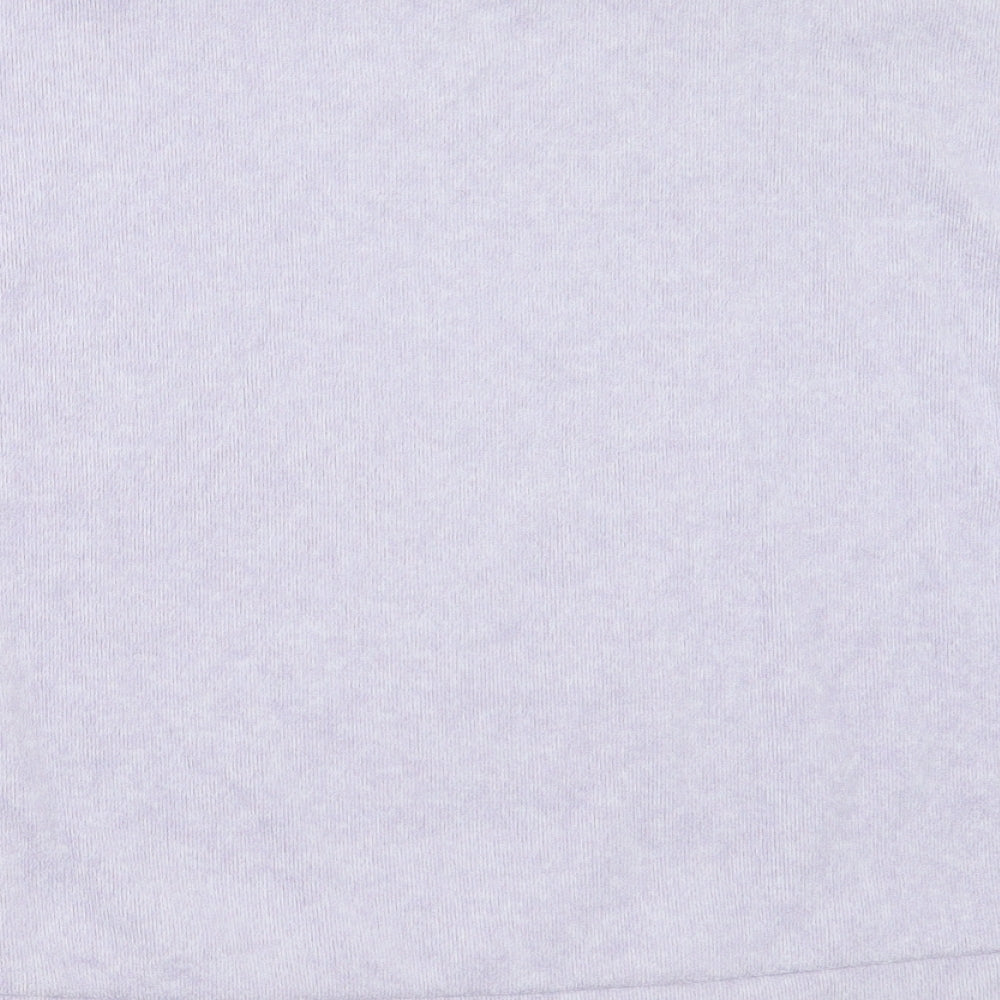 New Look Womens Purple Round Neck Polyester Pullover Jumper Size M