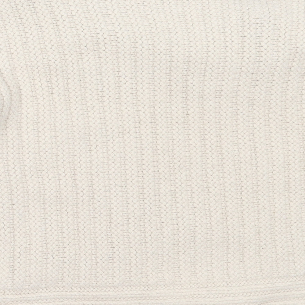 NEXT Womens Beige Round Neck Acrylic Pullover Jumper Size M