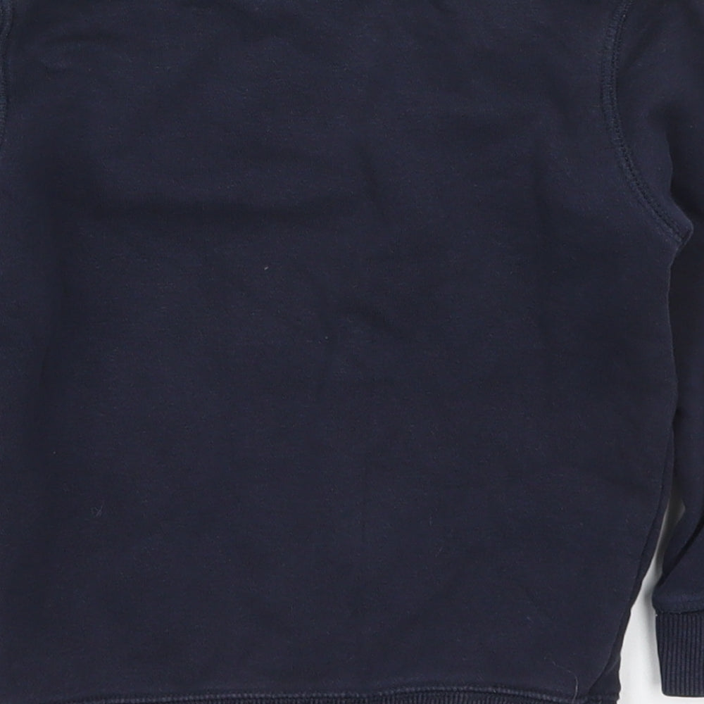 TU Boys Blue Cotton Pullover Sweatshirt Size 3 Years Pullover