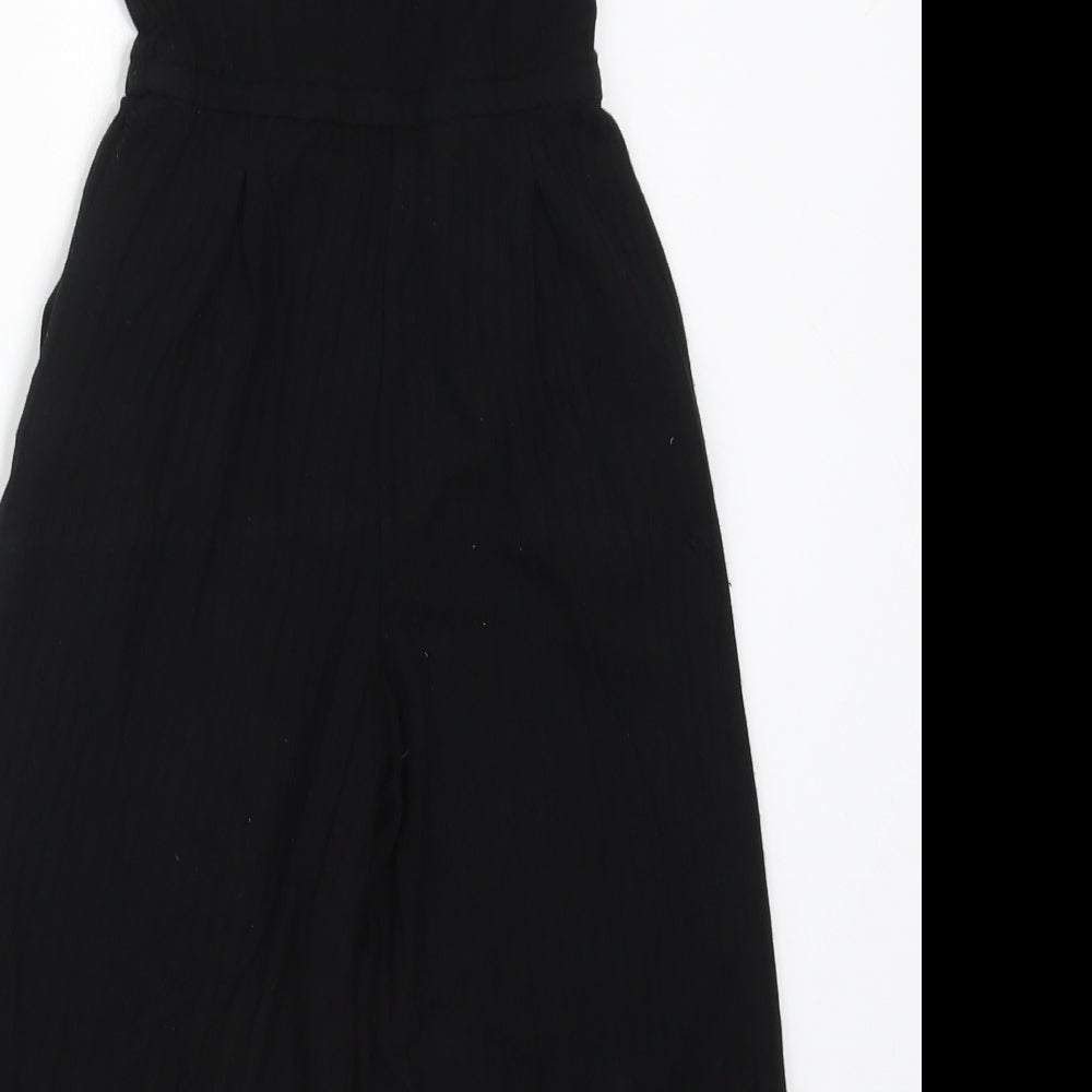 RESERVED Girls Black Viscose Jumpsuit One-Piece Size 5 Years Pullover