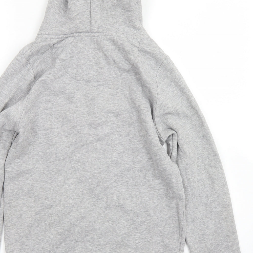 NEXT Womens Grey Cotton Full Zip Hoodie Size XS Zip