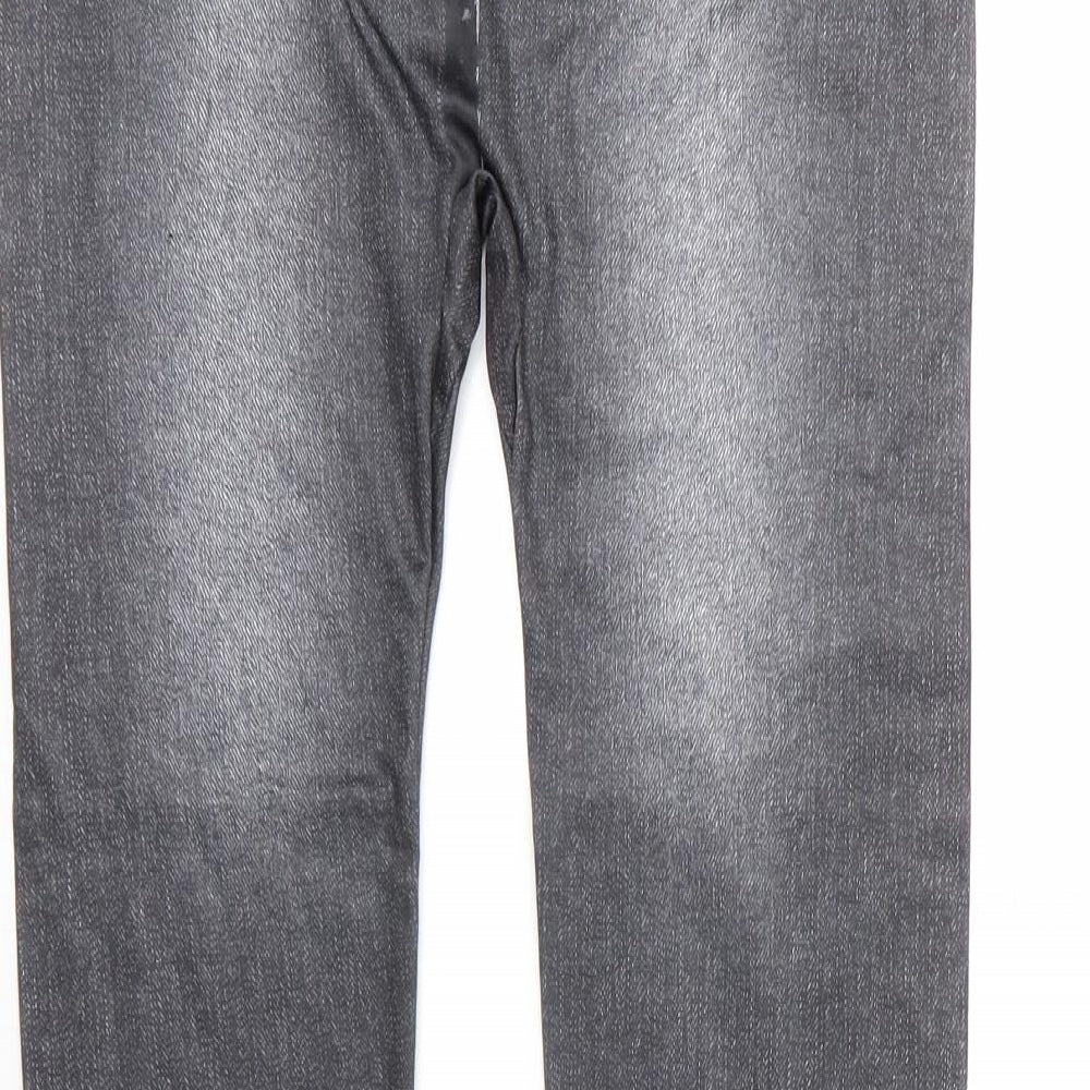 Jegging Womens Grey Polyester Carrot Leggings Size 2XL L29 in