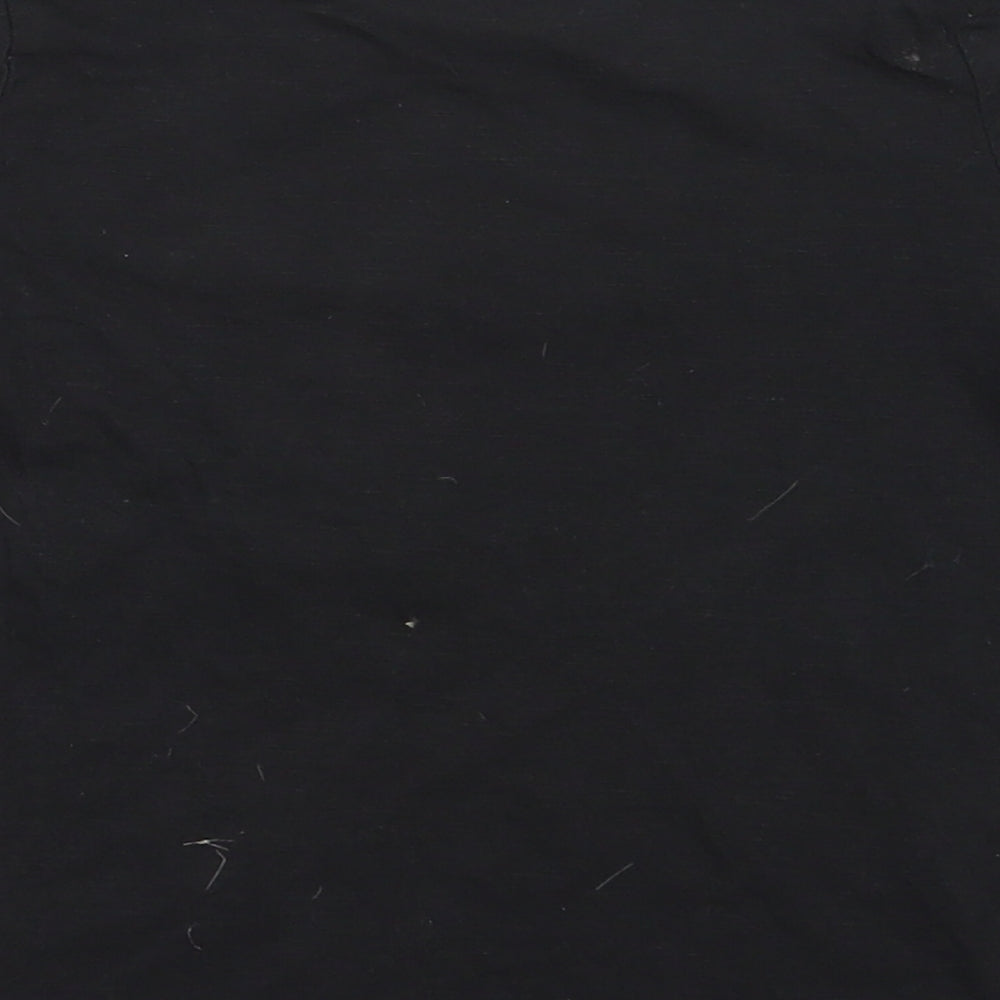 TU Boys Black Cotton Basic T-Shirt Size 4 Years Round Neck