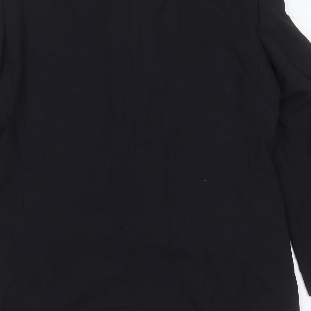 Principles Mens Black Wool Jacket Suit Jacket Size 38