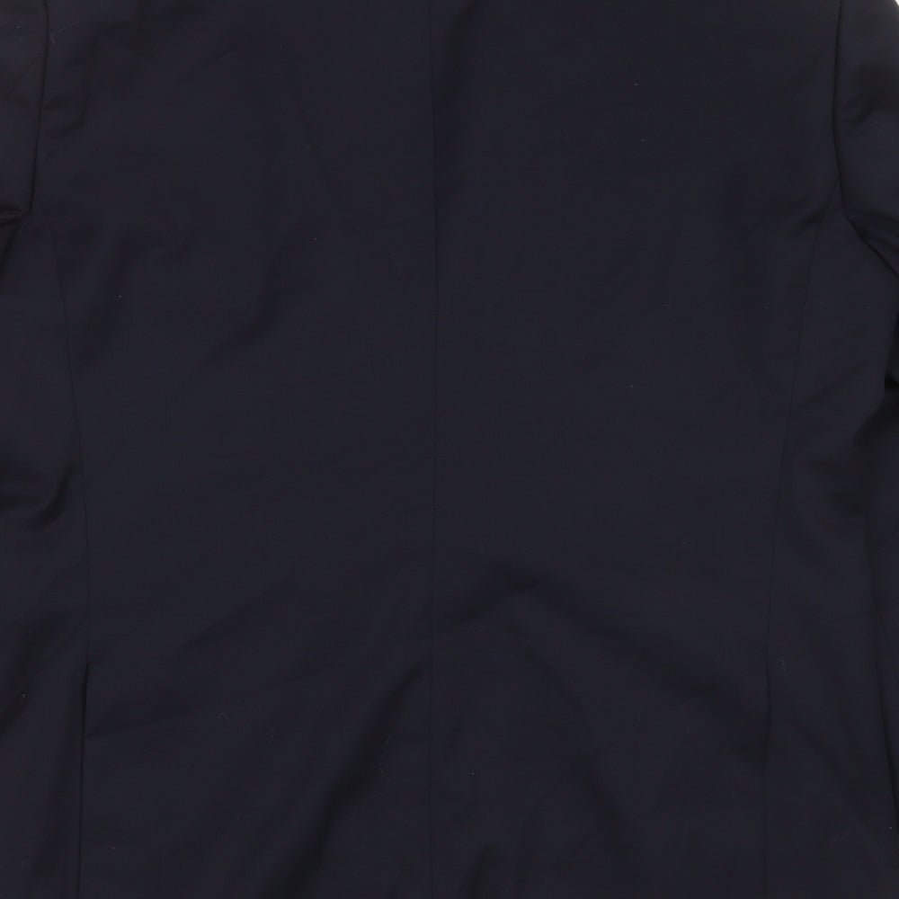 VAN KOLLEM Mens Blue Wool Jacket Suit Jacket Size 40