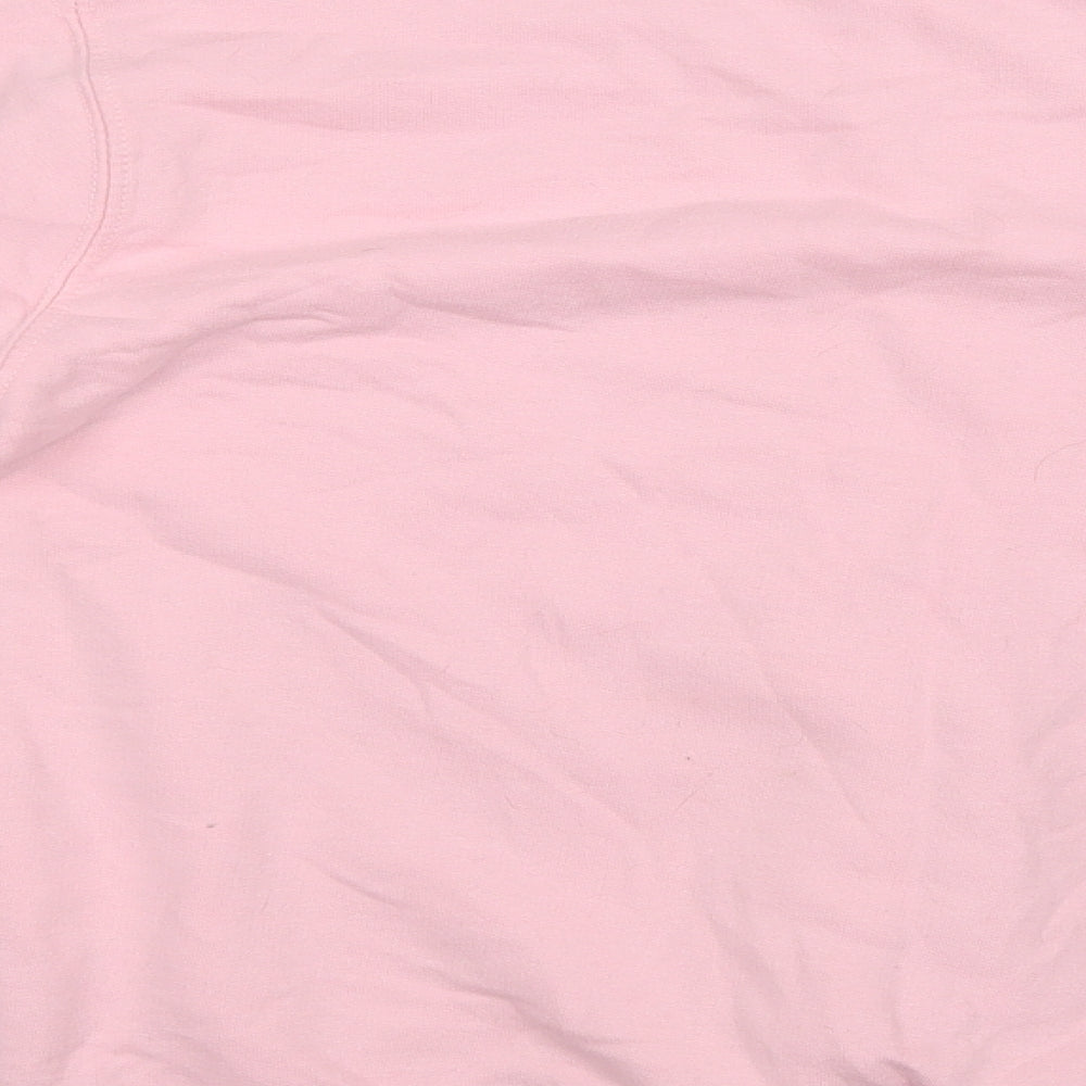Just Hoods Girls Pink Cotton Pullover Sweatshirt Size 12 Years
