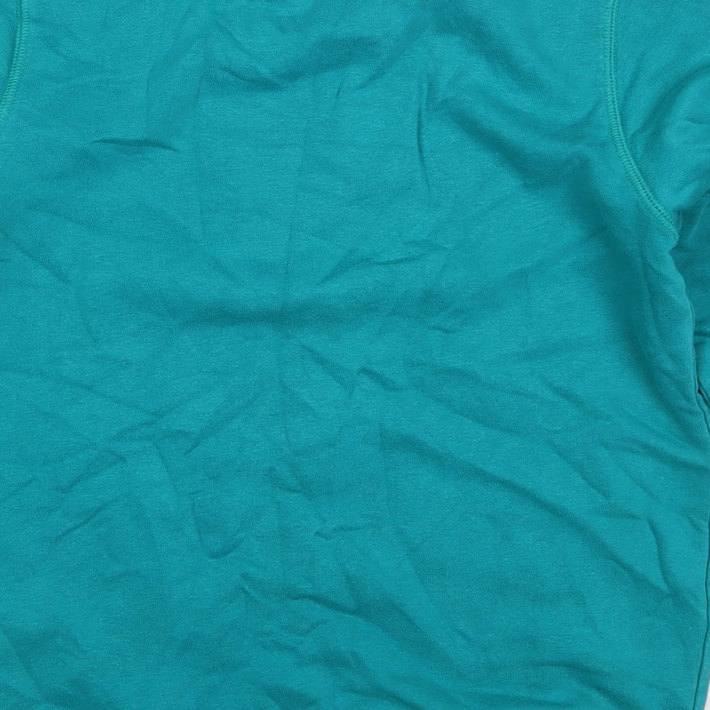 TU Boys Green Cotton Pullover Sweatshirt Size 11 Years Pullover