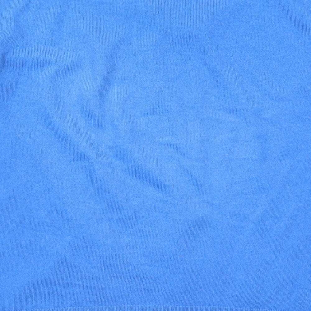 Marks & Spencer Mens Blue V-Neck Acrylic Pullover Jumper Size M