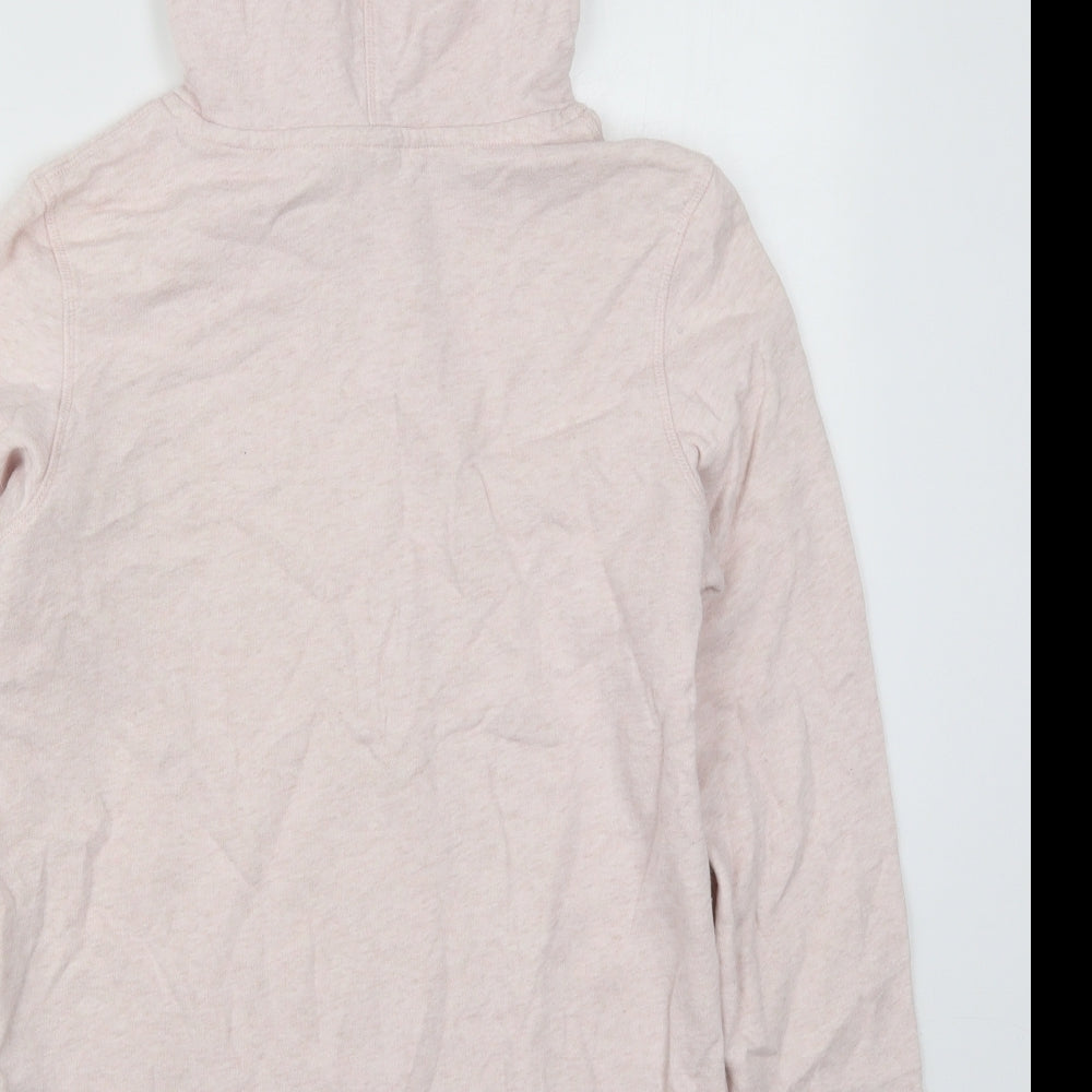 H&M Womens Pink Cotton Pullover Hoodie Size S Pullover - Los Angeles Stockholm Seoul Copenhagen Santiago